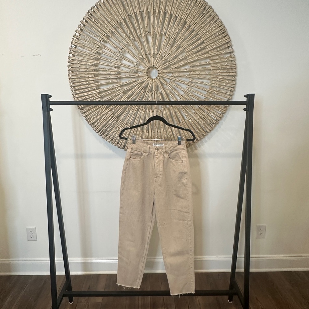 DENIM OVERSIZED HIGH WAIST PANTS